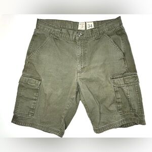 Redhead Army Green Cargo Shorts 34